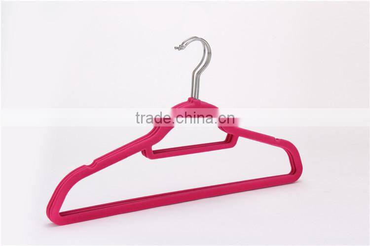 USA Chain Supermarket Supplier Velvet Hangers Black Custom Suit Hanger Factory Wholesale