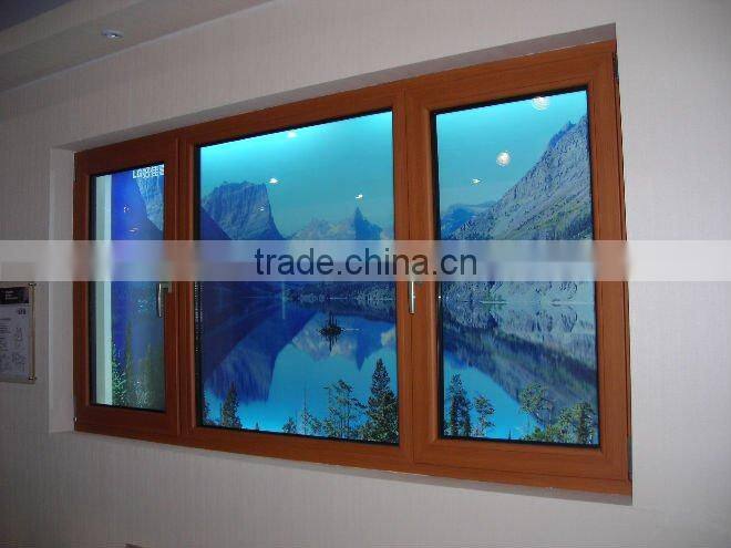 good brown UPVC fixed window