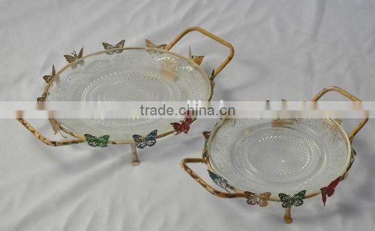 Beautiful vintage wedding serving tray food plate