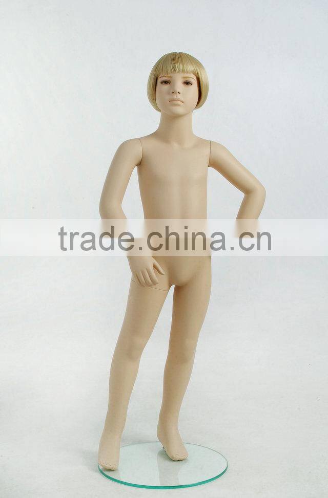 Fiberglass unbreakable girls mannequin
