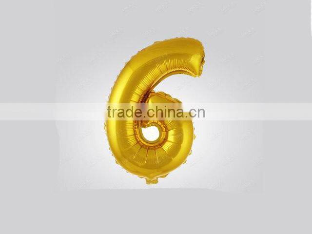 16 inches Foil number balloon,alphabet Balloons