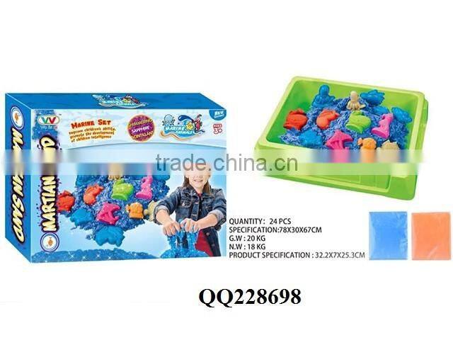 500G Kids DIY magic sand with 1pcs sand tray+5pcs sand mold,kids toys sand, magic toy sand