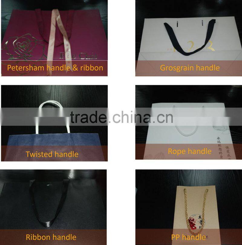 BLACK PAPER BAG WITH ROPE HANDLE