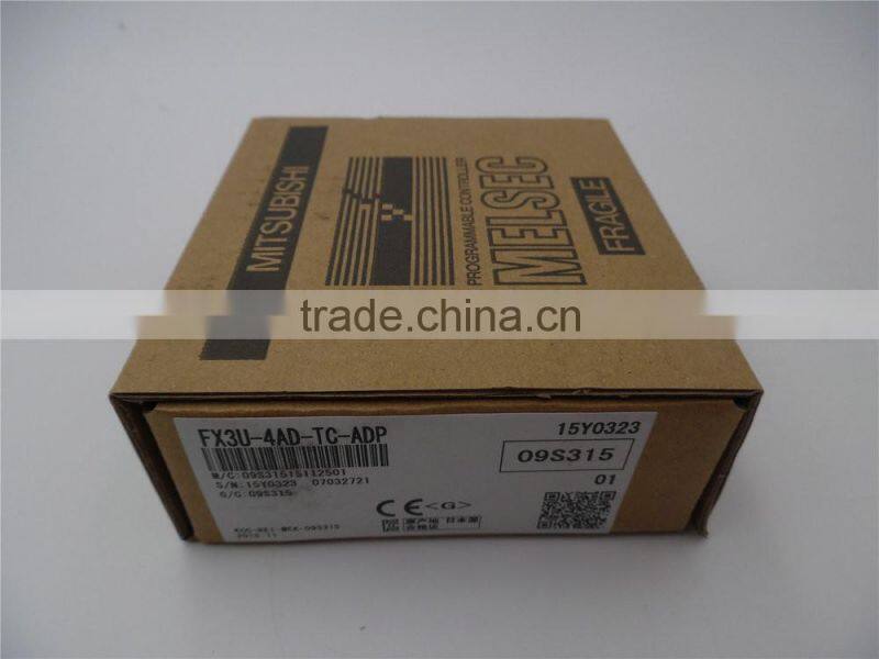 Original new FX3U-4AD-TC-ADP temperature sensor input module 4AI mitsubishi plc