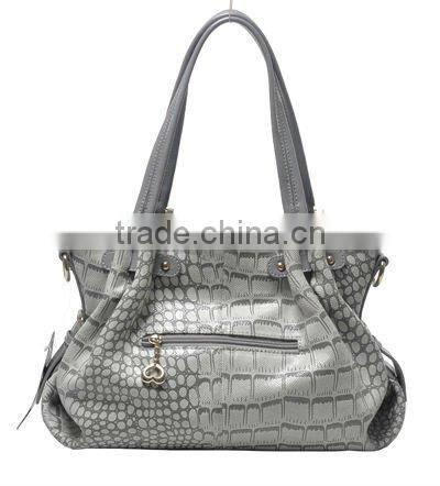 New arrival 2012! Hot summer Europe style croco skin leather bag ladies handbag!