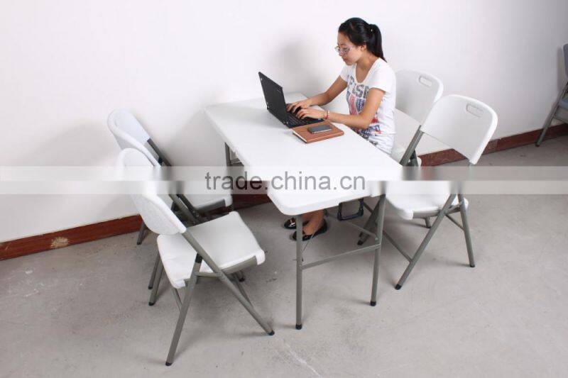 Folding study chair and table/ Study table and chair set for 4-6 people