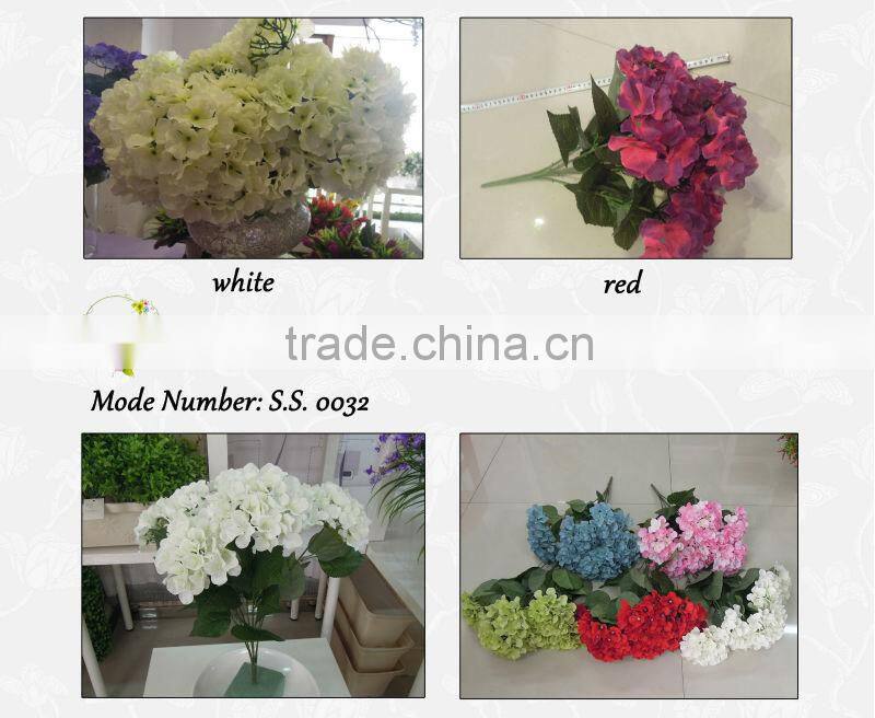 wholesale silk bule hydrangea petals flowers artificial