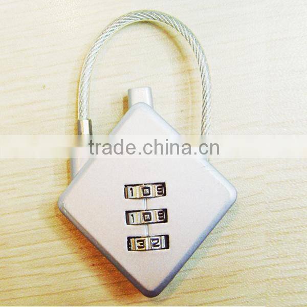 retractable combination digital code security cable and lock