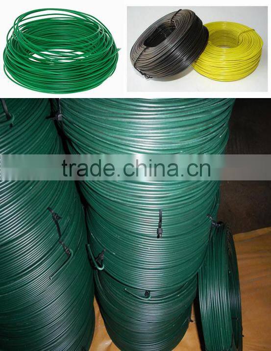 Hot dipped Electro Galvanized thin iron PVC coated binding wire for Construction