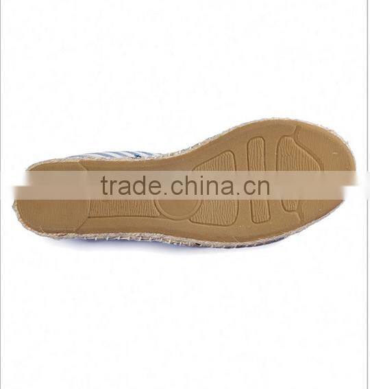 Girls fashion strip canvas shoes
