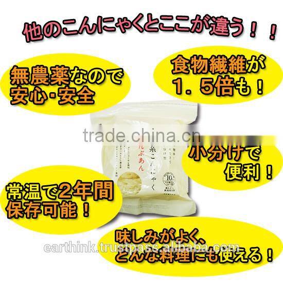 Japanese noodles food low fat very healthy and very nice texture konjac pasta 25g x 10 portions