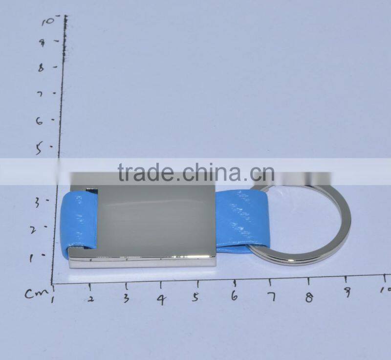 2016 exhibition Custom leather keychain wholesale handmade leather keychain