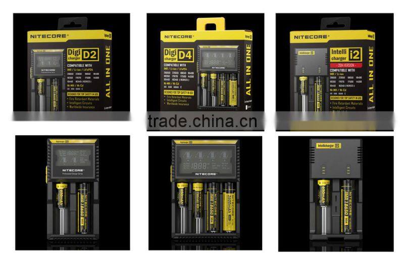 Wlspower Nitecore UM10 LCD screen black single charger UM10 18650 li-ion battery charger aaa aa ni-mh battery charger