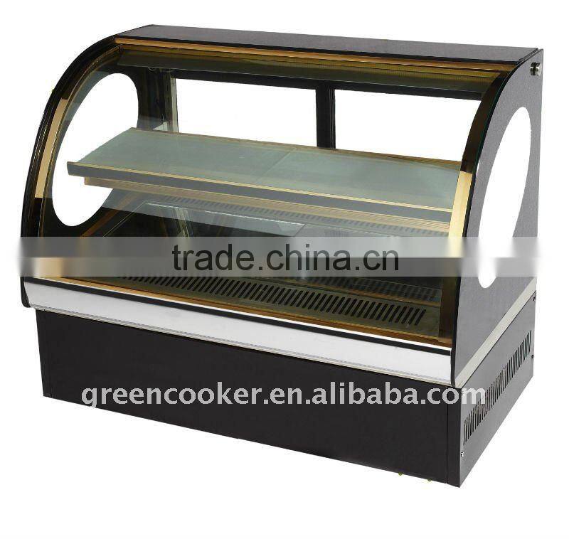 European type upright Cake showcase with front -opening doors