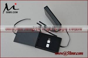 Wholesale Fabric Linen USB Drive Gift Boxes Wedding Package USB Box