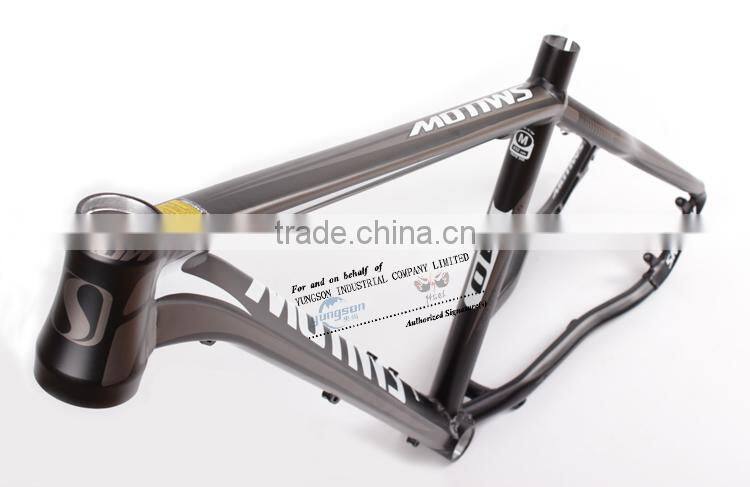 26er*16/17 inch inner cable route aluminum bicycle frame with Hydro Forming System shaping technology