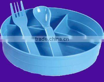 2015 Wholesales Lovely Shape Baby Plate And Spoon Set