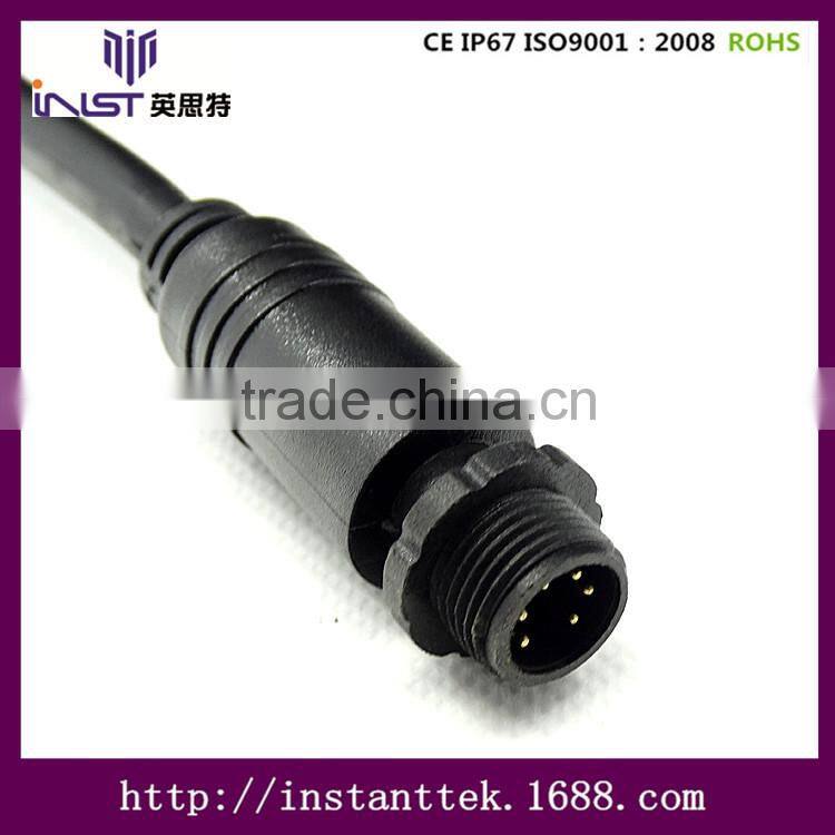 INST plastic m12 4pin connector