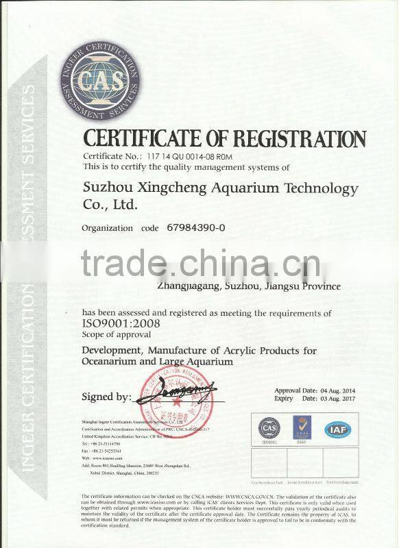 ornamental acrylic plexiglass aquarium