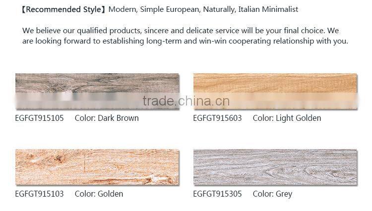 Unique gold China polish decorative wall tile glazed wooden 3d art floor tile