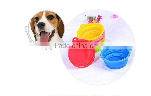wholesale foldable Dog Silicone/plastic pet bowl