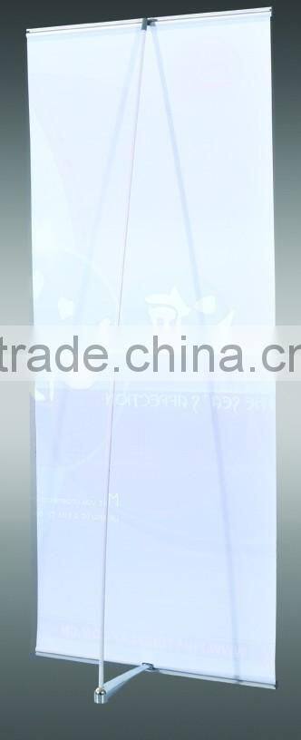 Various Shape Stand Pop Up L Banner for Advertising with Aluminum Pole