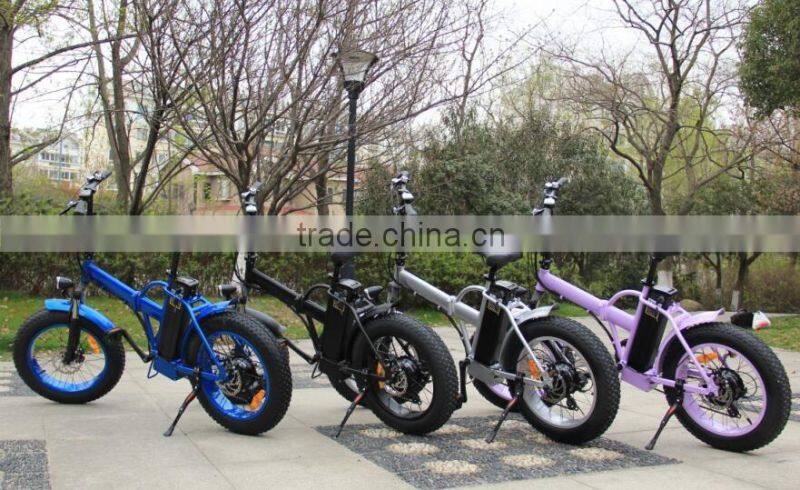 48V DC gear hub motor electric bicycle folding small 20*4.0