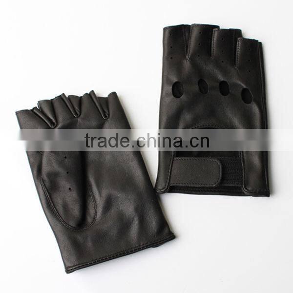 2016 hot sale short finger cycling leather gloves