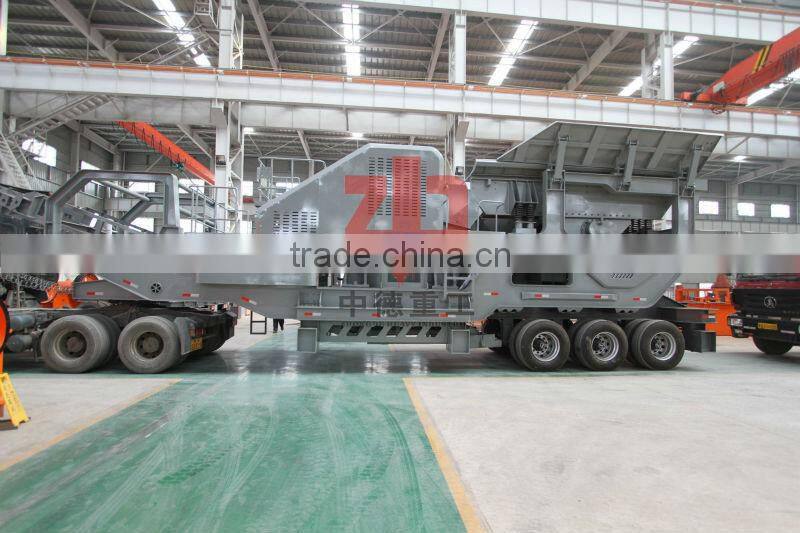 Zhongde Brand High Quality Mobile Crushing Plant with Capacity of 50-500TPH