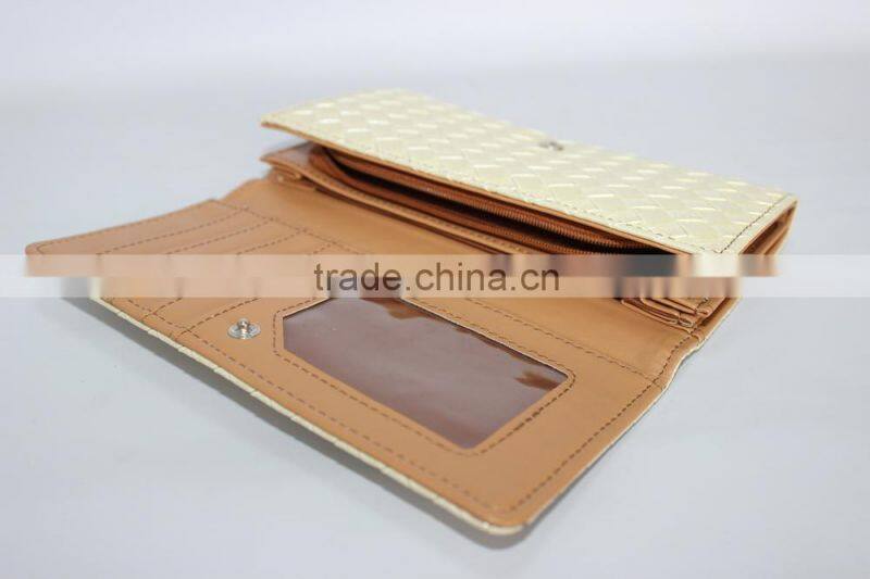 long leather wallet for lady
