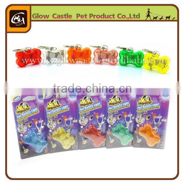 Safty LED Flash Pet Pendant With Note At Back