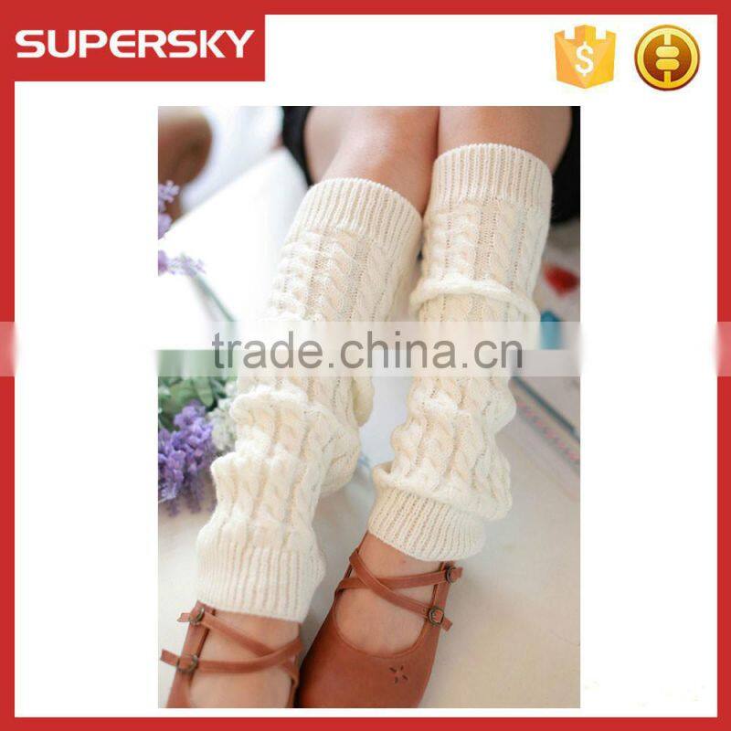 V-19 Sweet Crocheted Youth Child Girl Leg Warmers