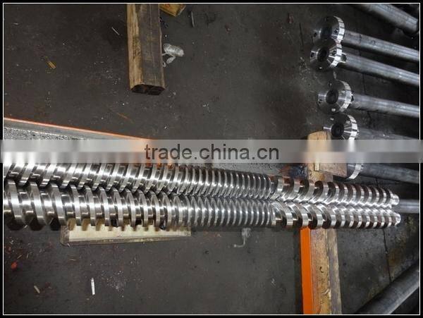 parallel twin screws extruder screw barrel for plastic extruder