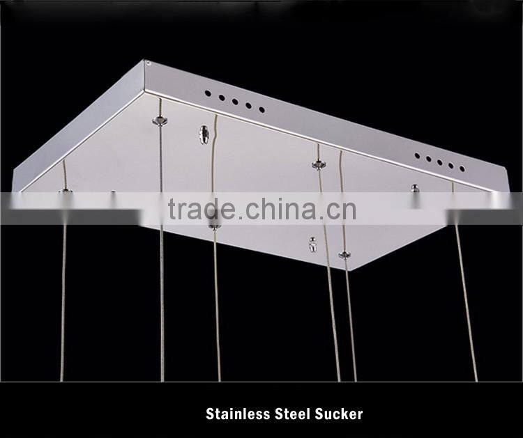 Stainless Steel Dining Room Pendant light SMD5730 LED Crystal Pendant Lamps