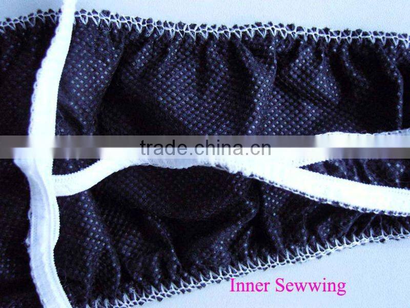 Disposable Sexy G-string with White Elastic Edge for Spray Tanning