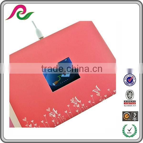 2015 high quality promotion video card video wedding invitation card