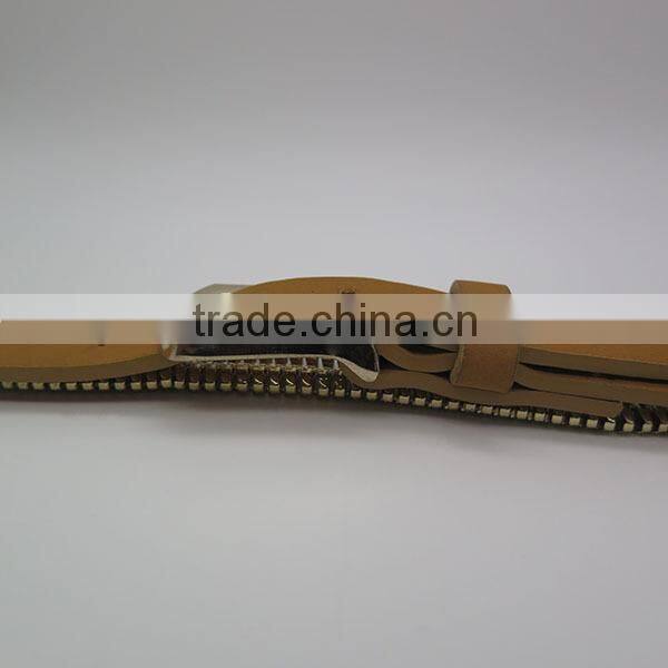 Fashionable high quality leather chain belt for women