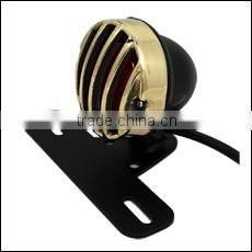 Aluminum Polished Antique Style Tail Light for Harley Custom Bikes