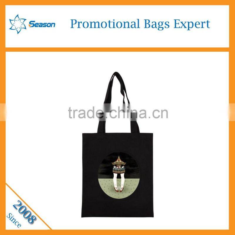 Korean China blank canvas wholesale tote bags /High quanlity 600d polyester canvas tote bag