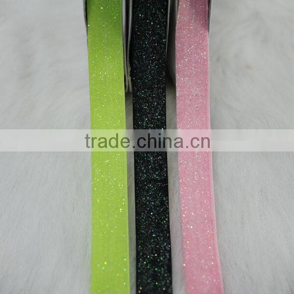 Wholesale glitter strench ribbon