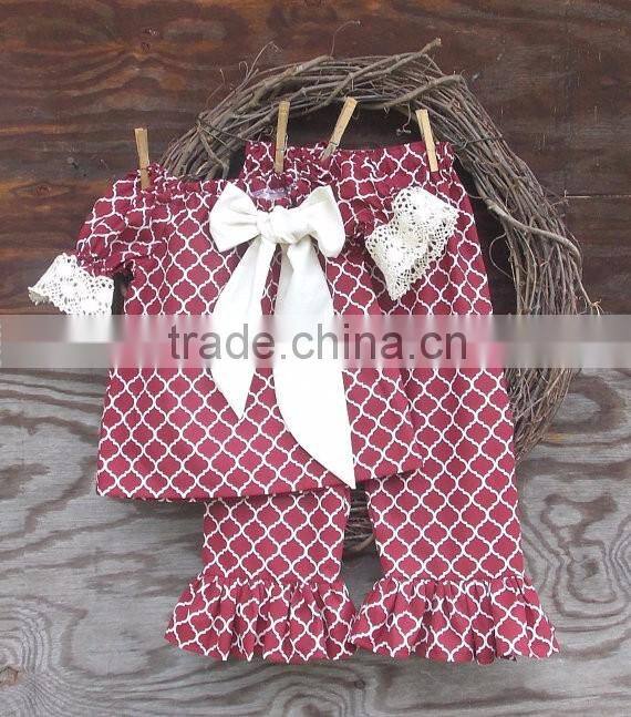 Boutique little girls dresses fashion style dress cute wave striped dress with bow knot