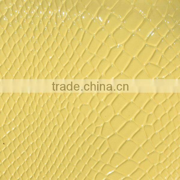 wenzhou leather with crocodile skin for handbag