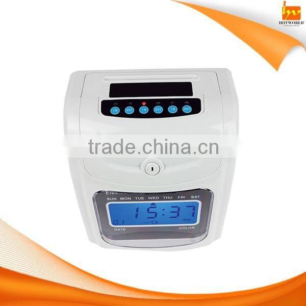 Print auto-turning Punching Card Electronic Attendance Machine