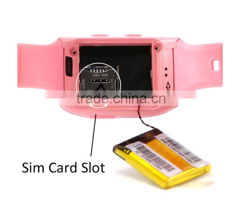 School stuff anti kidnapping wrist small kids gps watch with android app to track