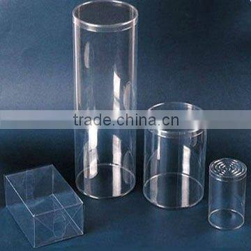 pvc/PET round can plastic box
