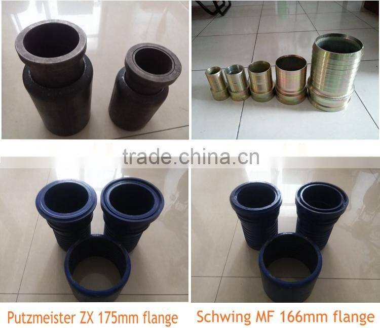 high pressure zoomlion concrete pump rubber hose 100mm