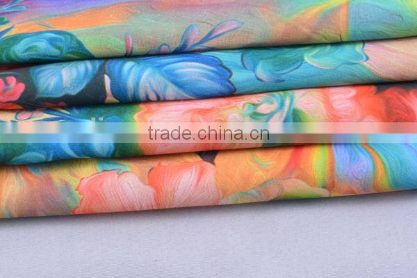 Vortex spinning viscose digital printed jersey fabric