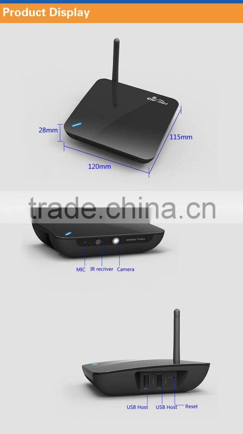 RK3188 Quad core Webcam Android media player HD built in 2GB RAM 8GB ROM With XBMC 1080P Player