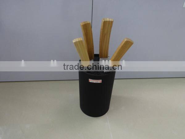 Classical Bamboo Material Handle 3 inch Ceramic Fruit Knife
