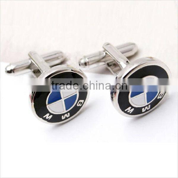 Stainless steel car brand cufflinks, superhero cufflinks for men